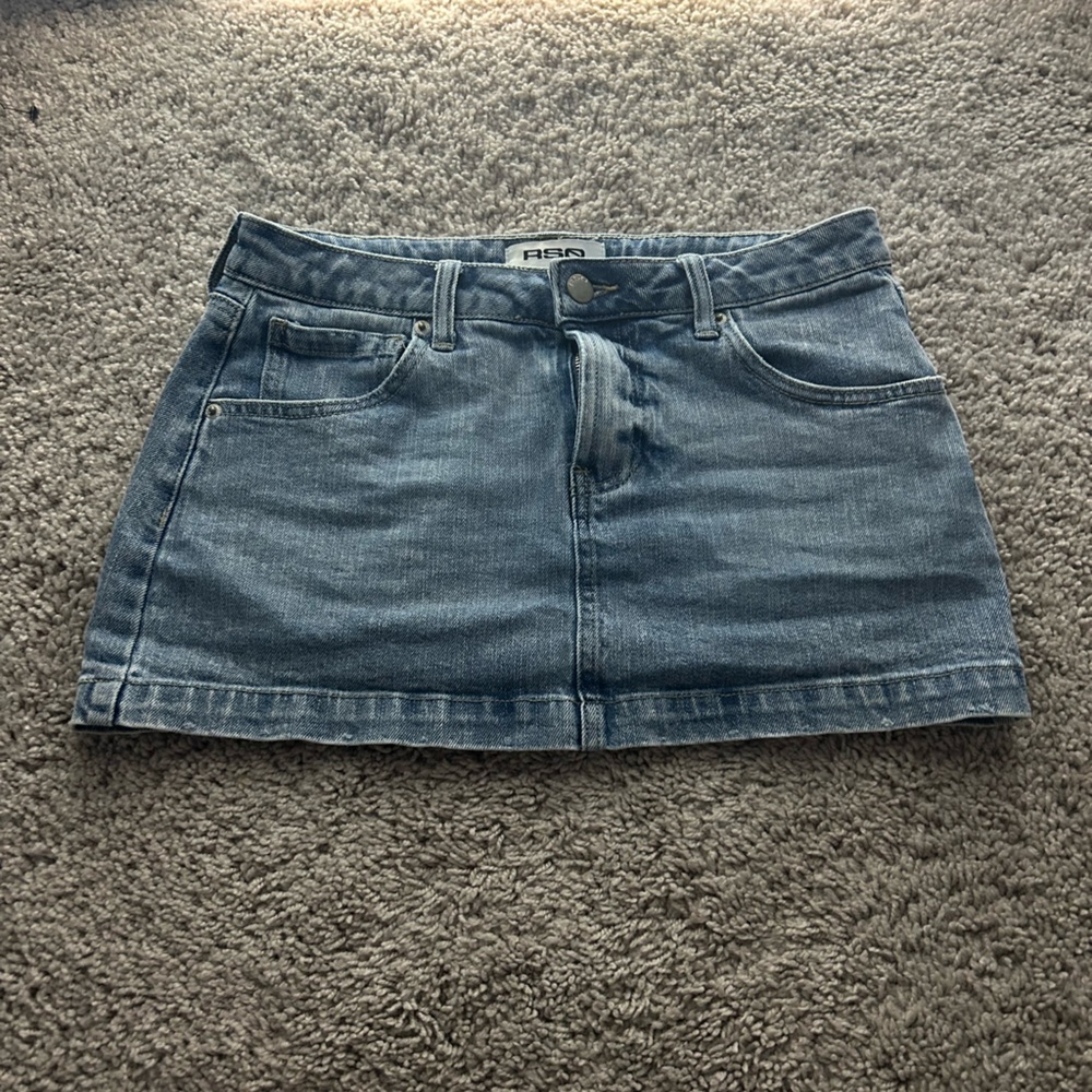 Tilly's Blue Denim Mini Skirt